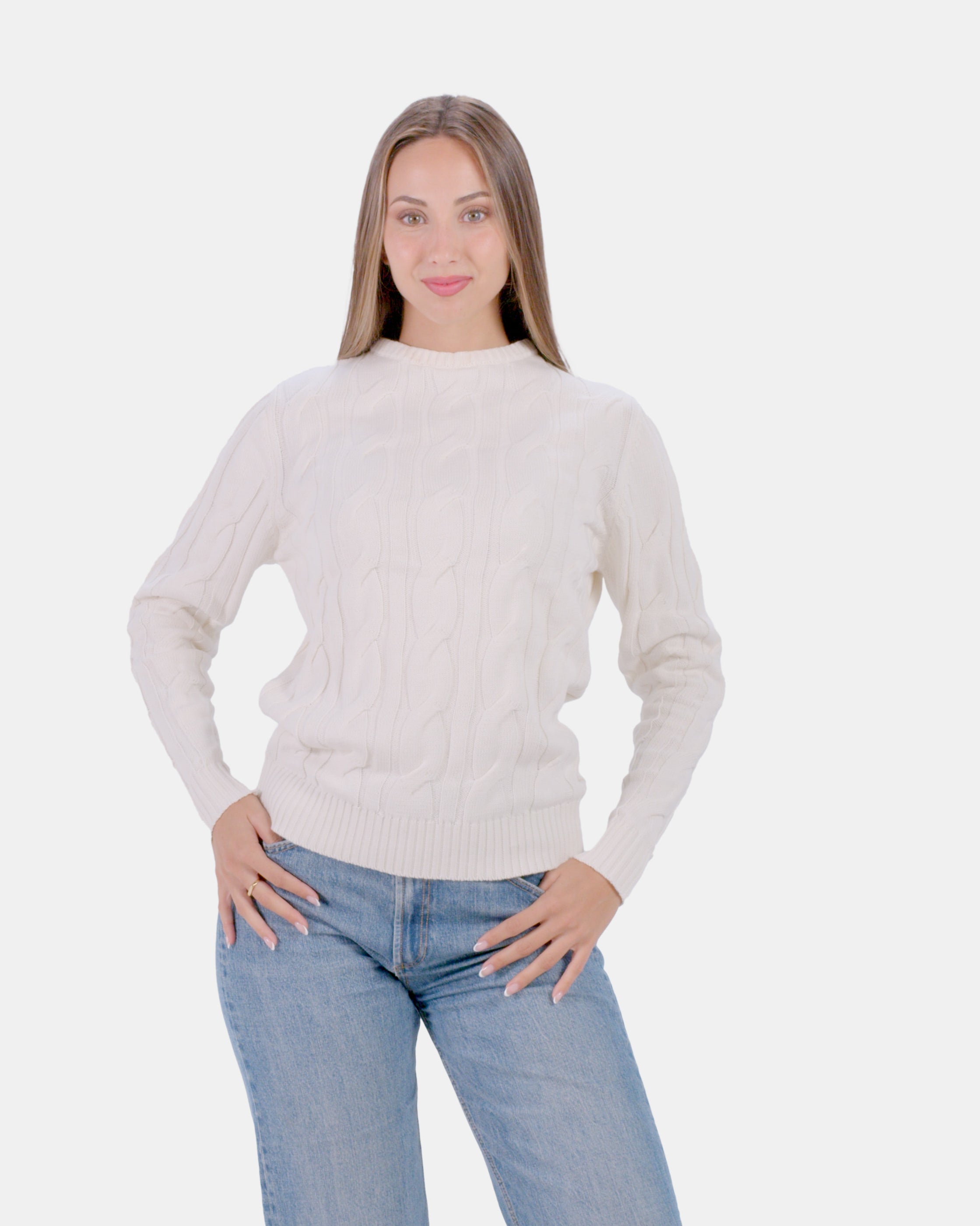 Organic Cotton Womens Jumper Snowfall