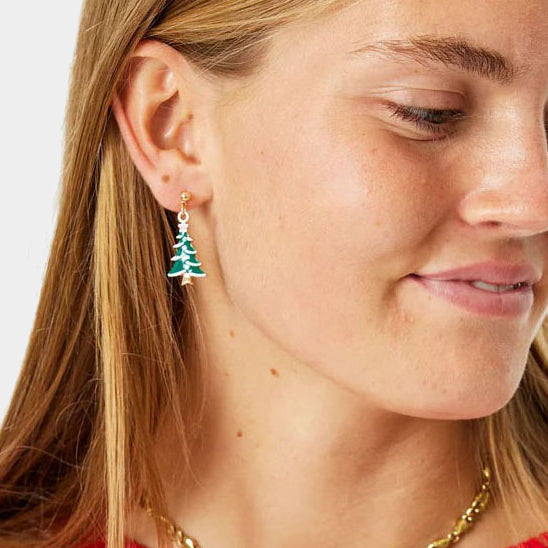 Christmas Trees Christmas Earrings Women