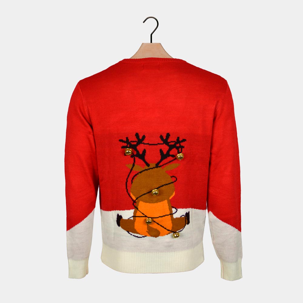 Christmas Jumper Red 3D Couple's Jingle Bells Suck