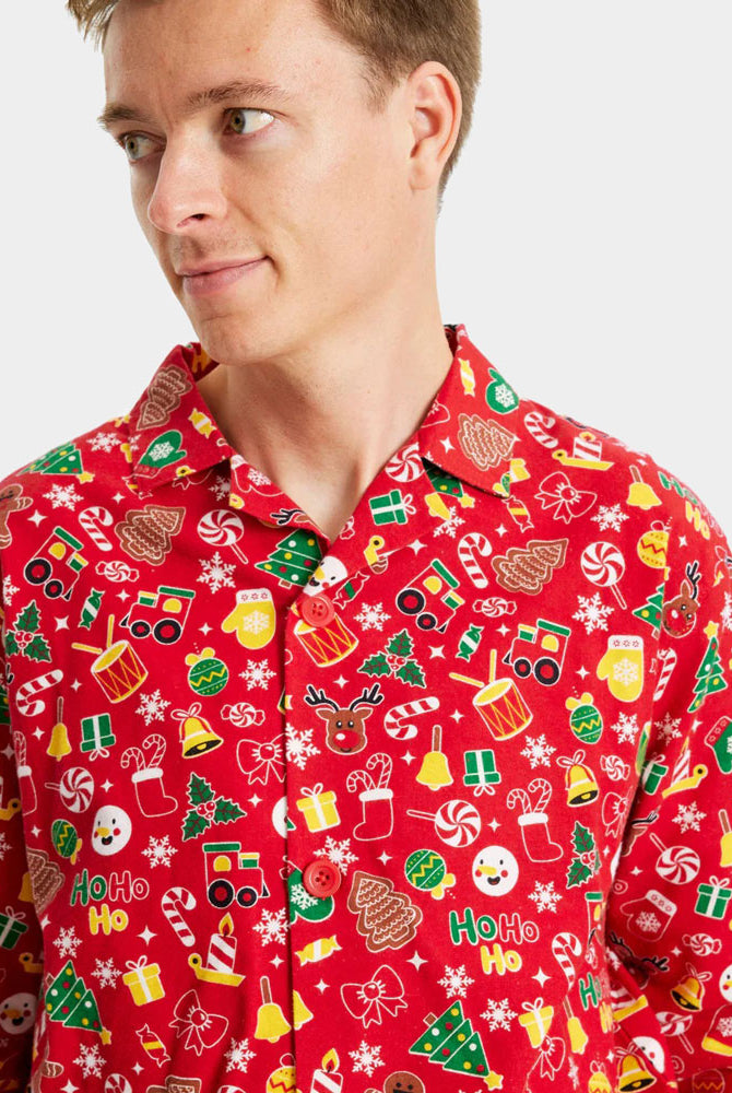 Mens Christmas Dream Red Christmas Pyjama