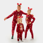 Red Christmas Pyjama for Family with Rudolph the Reindeer