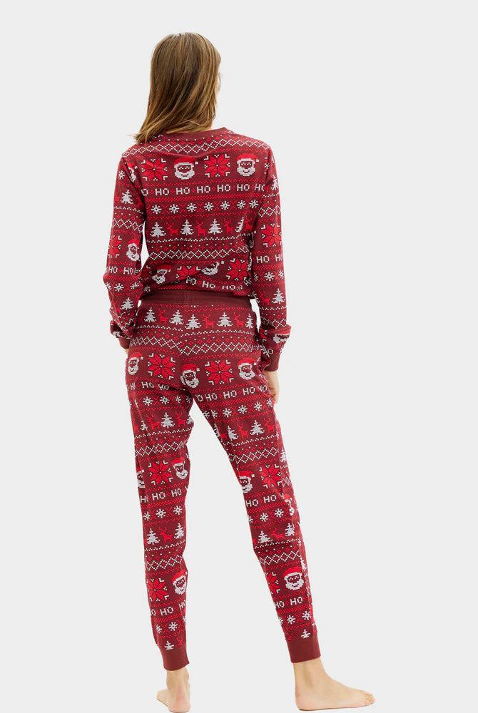 Red Christmas Pyjama for Women and Men Ho Ho