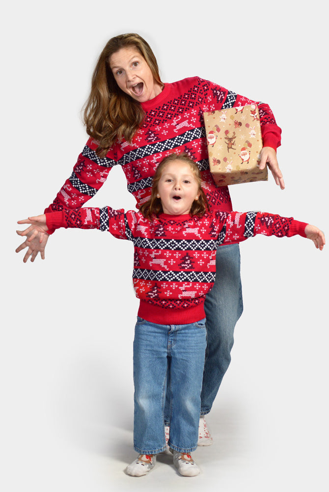 Matching Family Red Christmas Jumper 'Canada'