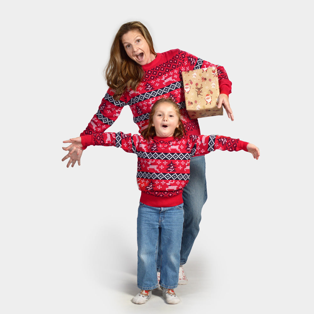 Matching Family Red Christmas Jumper 'Canada'