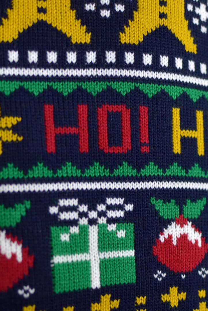 detail Santa Ho Ho Ho! Couple's Christmas Jumper