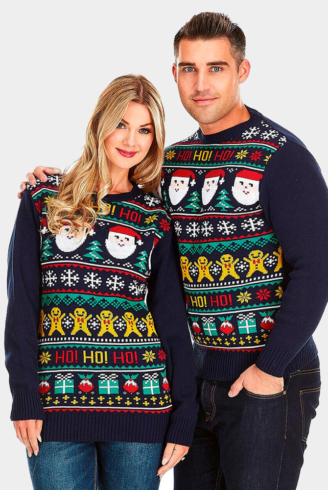 Santa Ho Ho Ho! Couple's Christmas Jumper