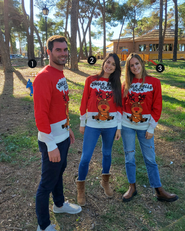 Christmas Jumpers Size Guide models