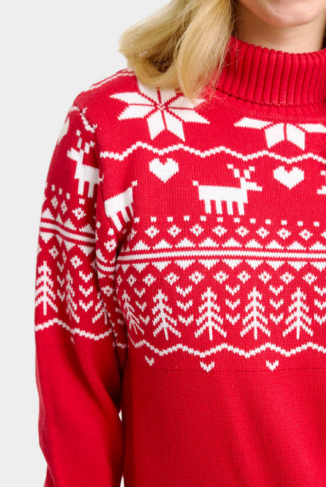 Turtleneck Organic Cotton Couples Christmas Jumper Greenlandish Classy