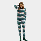 Women Jolly Green Christmas Pyjama for