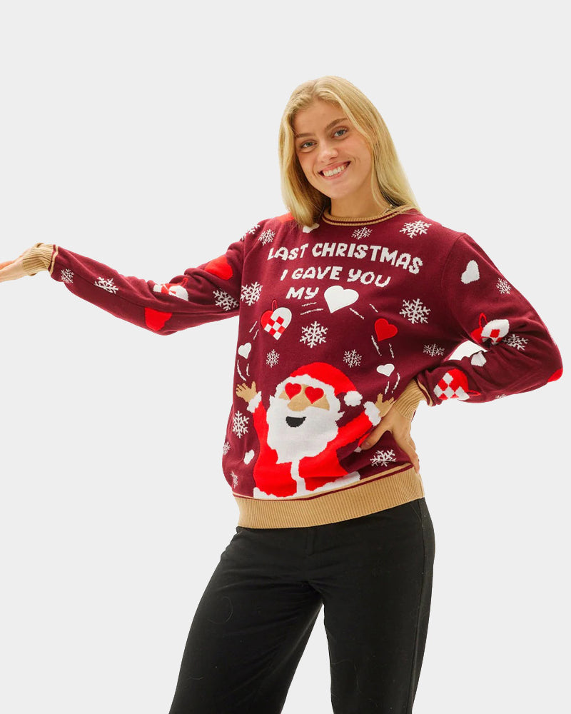 Last Christmas I gave you my Heart Couple's Christmas Jumper womens