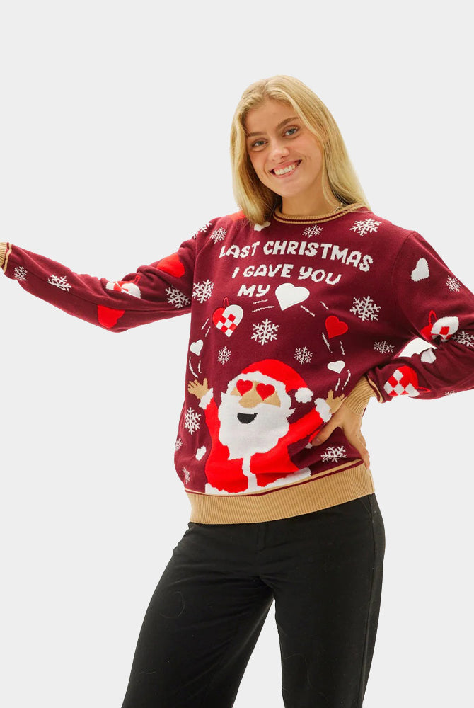 Last Christmas I gave you my Heart Couple's Christmas Jumper womens