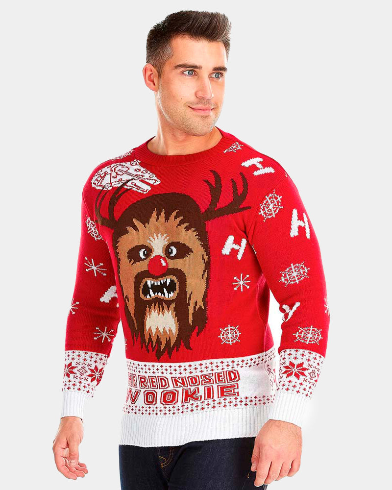 mens Wookiee Couple's Christmas Jumper