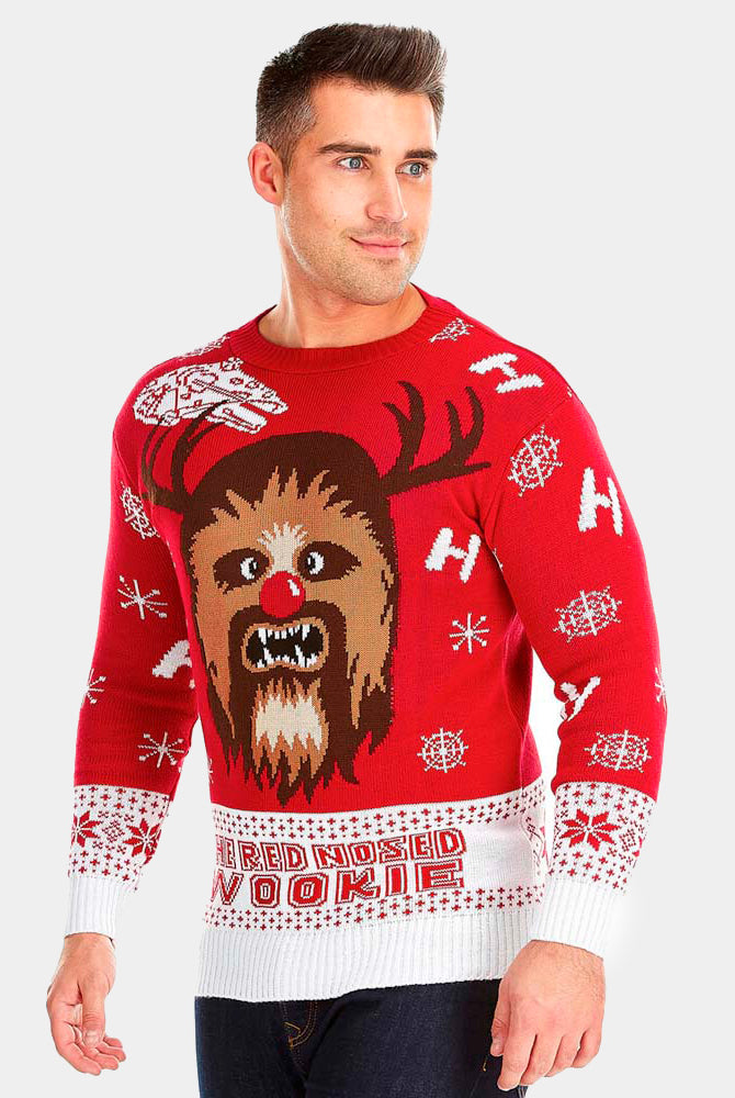 mens Wookiee Couple's Christmas Jumper