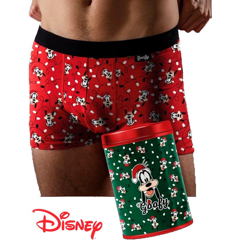 Mens Christmas Boxer Goofy Disney