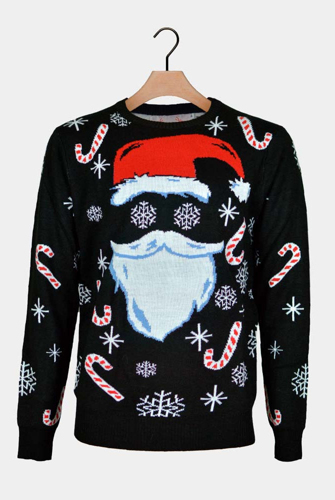 Black Santa Family Christmas Jumper