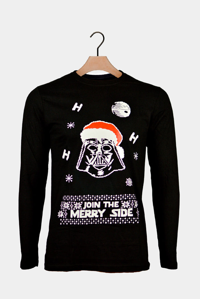 Long sleeve Mens and Womens Christmas T-Shirt Star Wars Darth Vader