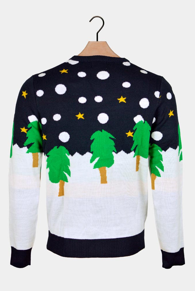 Christmas Jumper with 3D Snowman Back
