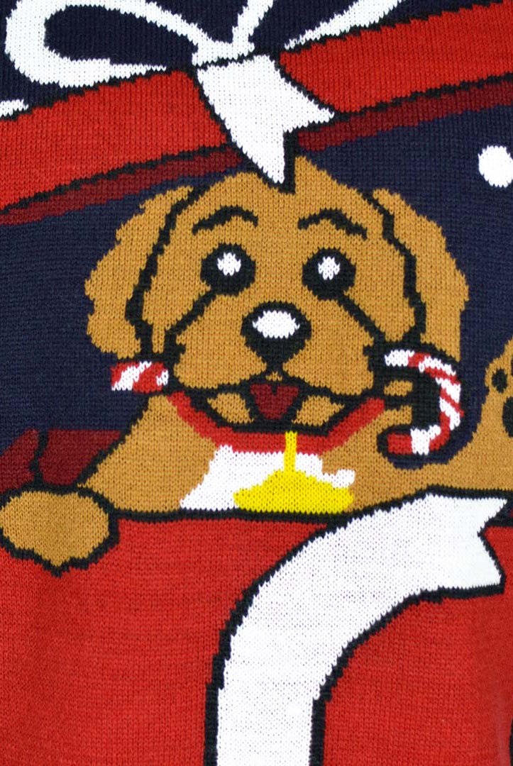 Christmas Jumper Feliz Navidog Detail