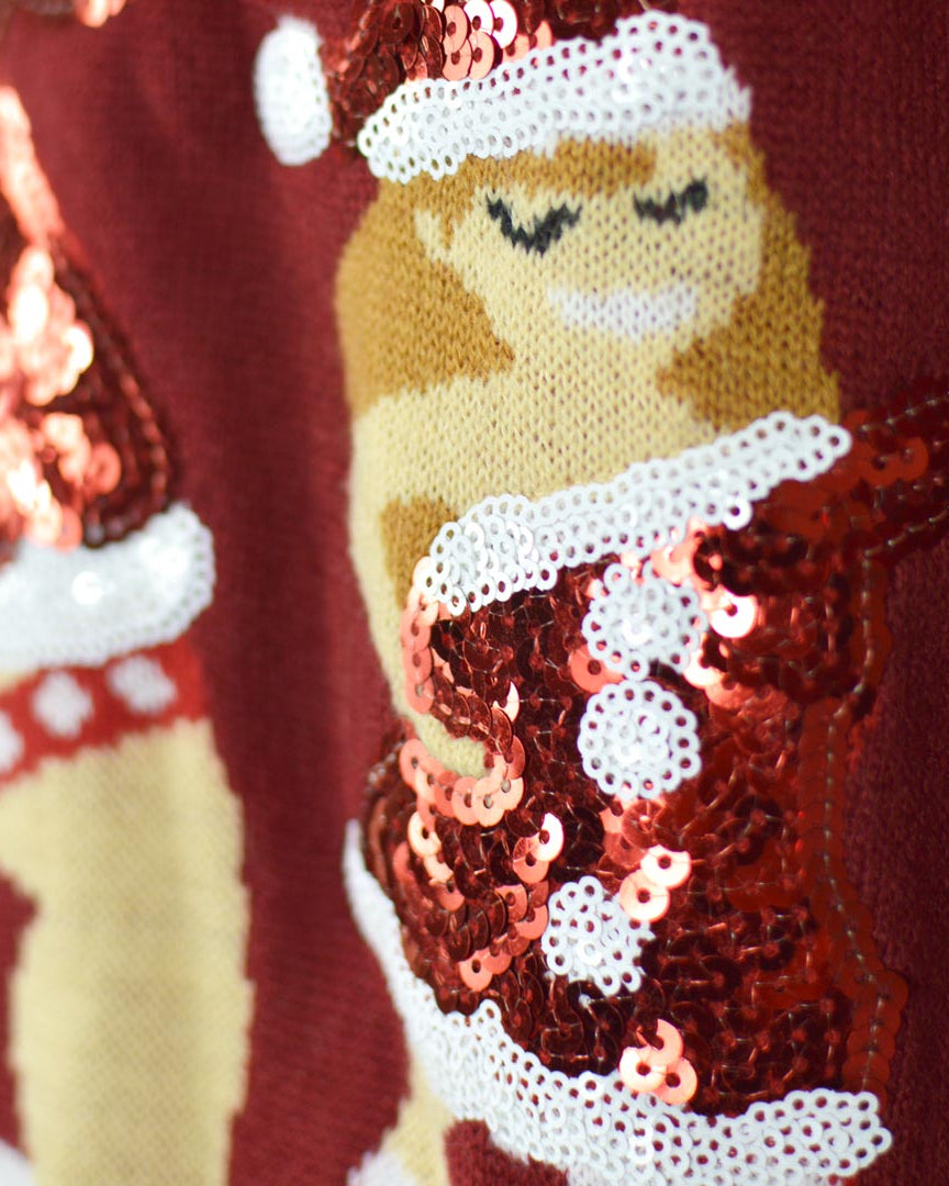 Christmas Jumper Jingle Ladies with Sequins detail