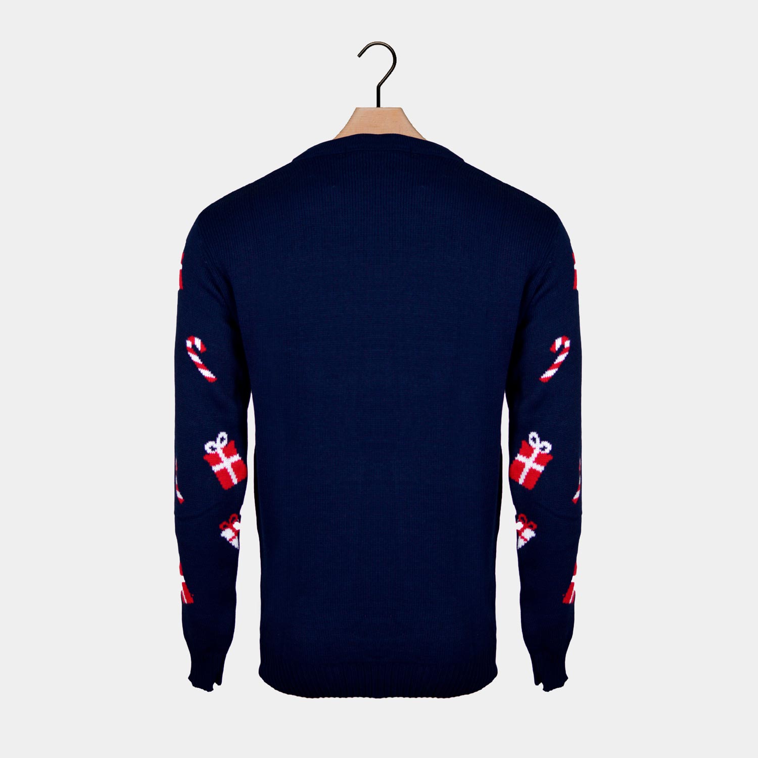 Christmas Jumper with Santa and Elf Back