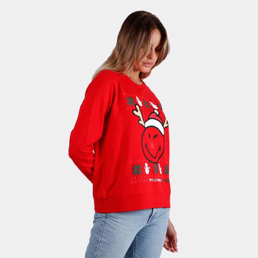 Christmas Sweatshirt Oh Deer Womens