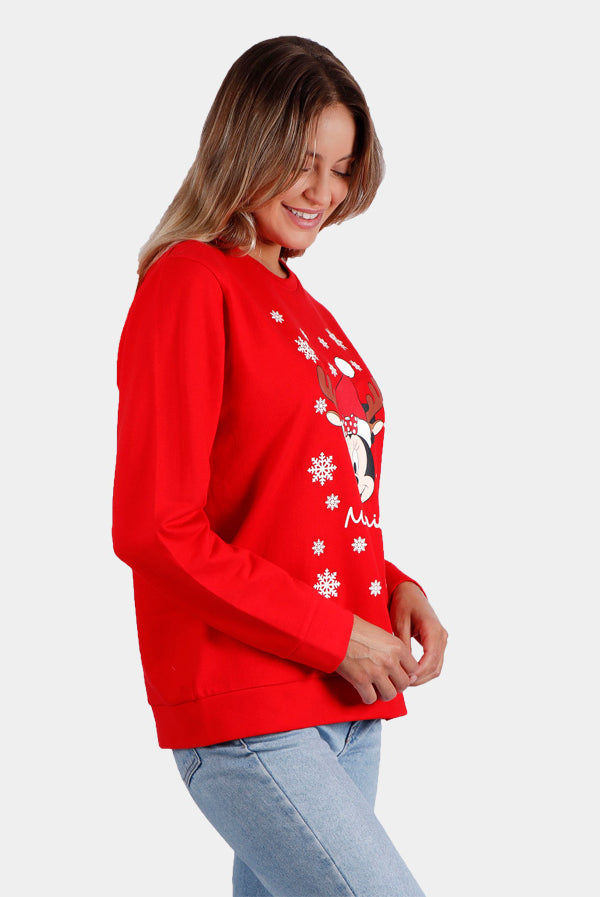 Christmas Sweatshirt Smile Womens