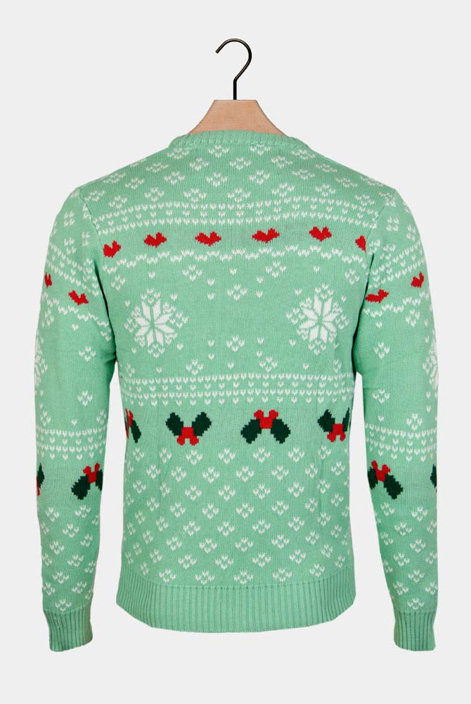 Green Sweet Christmas Jumper Back