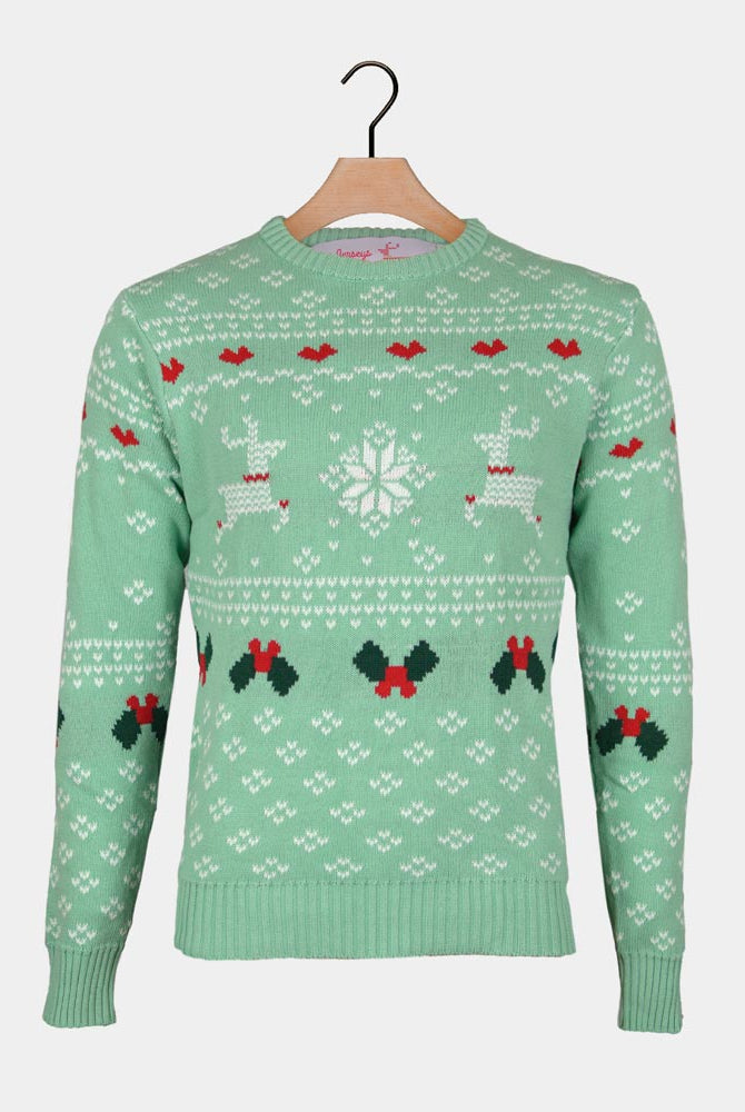 Green Sweet Family Christmas Jumper