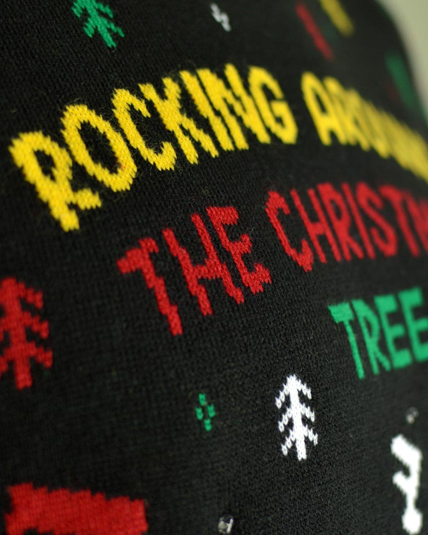 LED light-up Christmas Santa Rocker Detail Tree