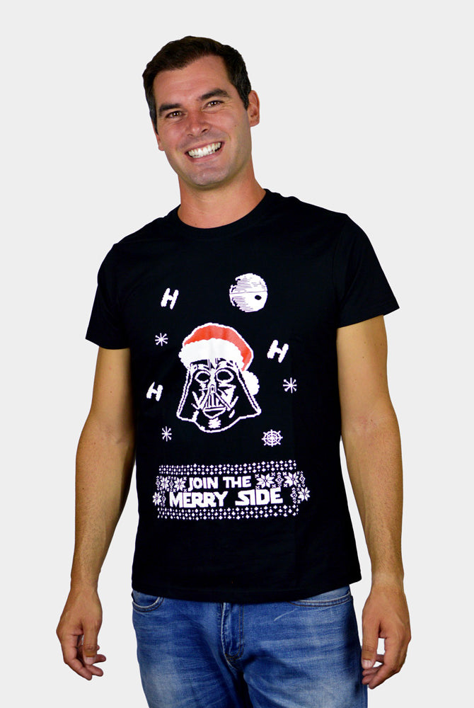 Mens Christmas T-Shirt Star Wars Darth Vader