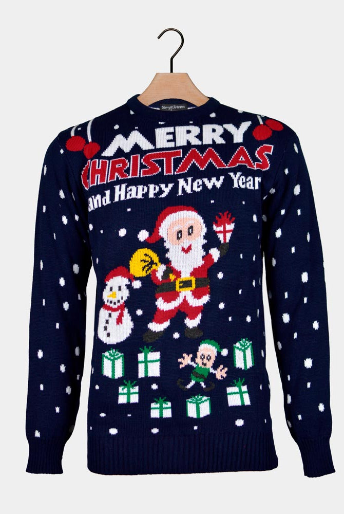 Merry Christmas and Happy New Year Christmas Jumper