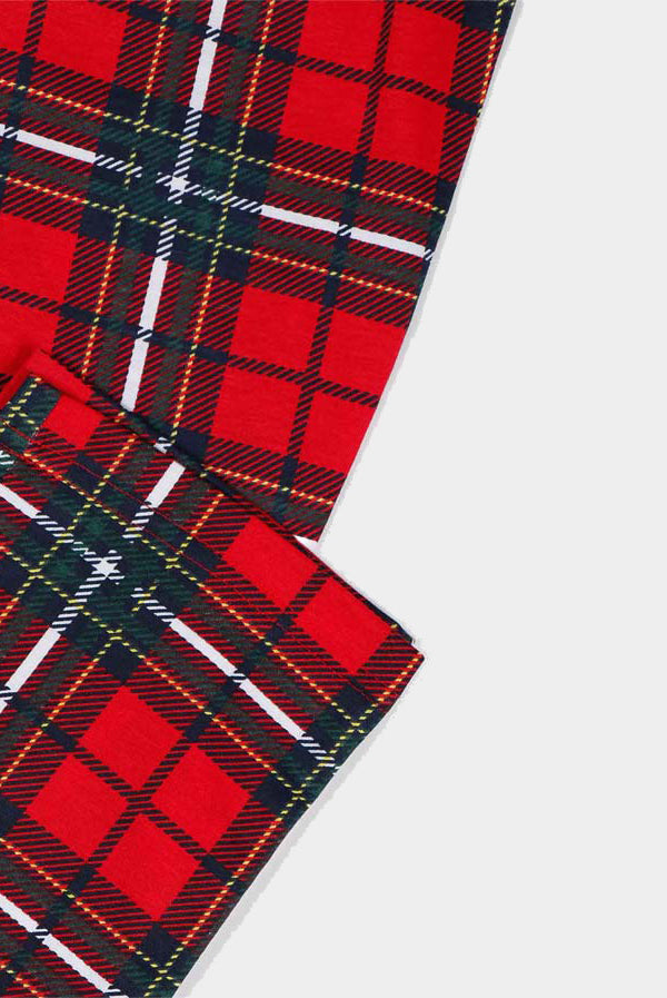 Red Girls Christmas Piyama Smile Bottoms