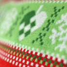 Red LED light-up Family Christmas Jumper with Christmas Tree Detail Snow