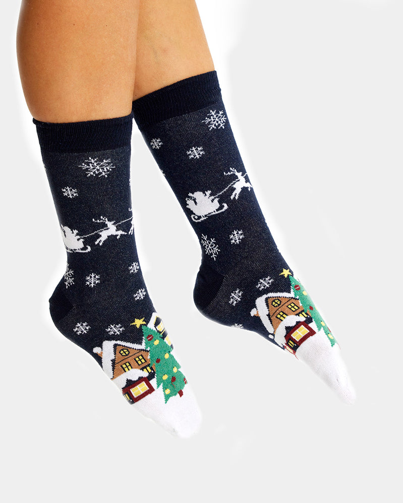 Unisex Christmas Socks Alaska Womens and Mens
