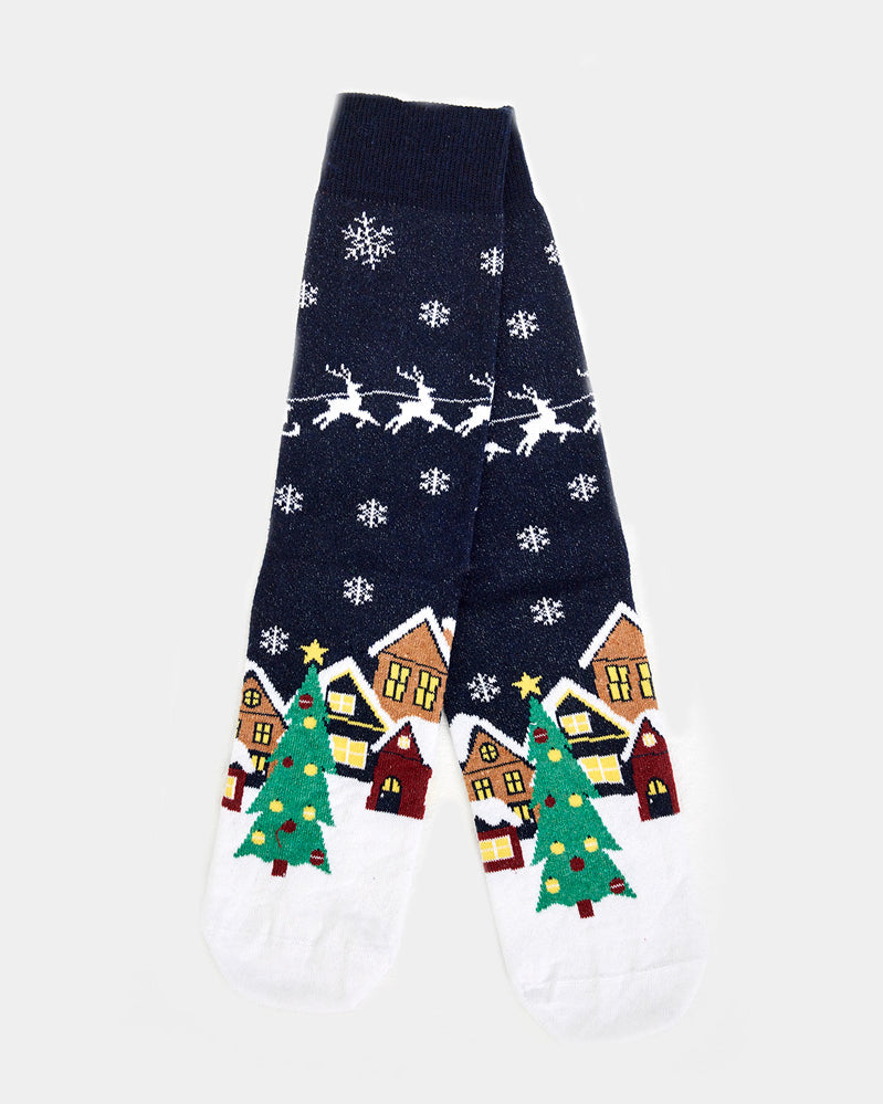 Unisex Christmas Socks Alaska
