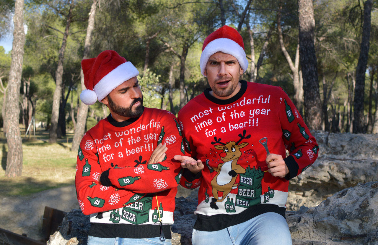 Christmas jumpers with 3D motifs