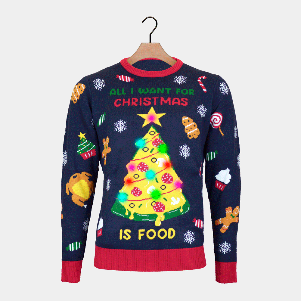 Christmas Food LED light up Christmas Jumper Christmas Jumper Shop