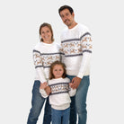 Childrens Classy Withe Cotton Christmas Jumper 'Alaska' Family