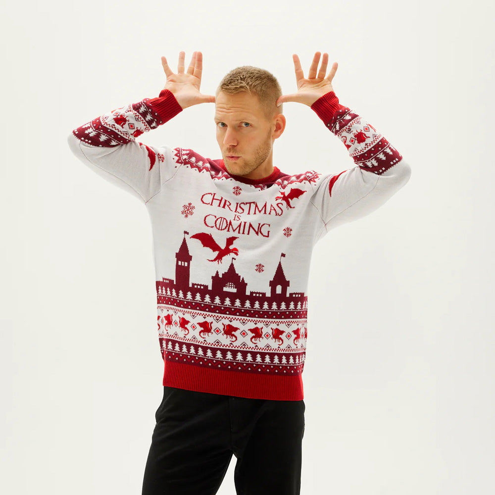 "Christmas is Coming" Christmas Jumper mens