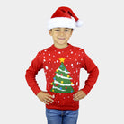 Christmas Tree Red Boys Christmas Jumper