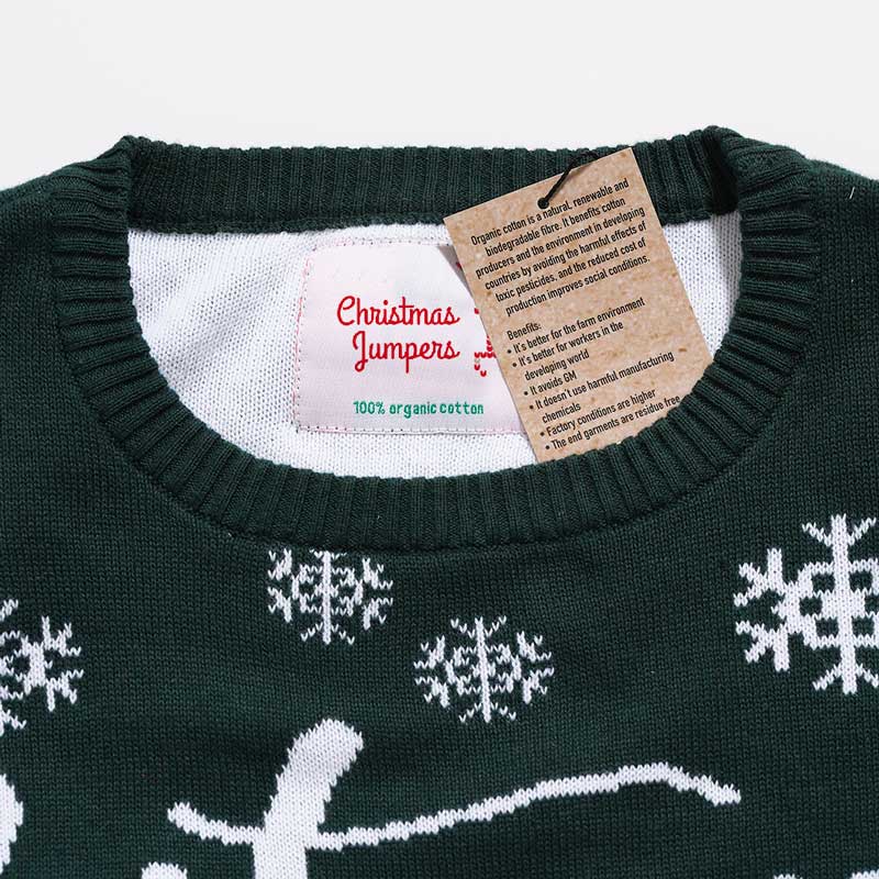 Christmas Jumpers Organic Cotton Label