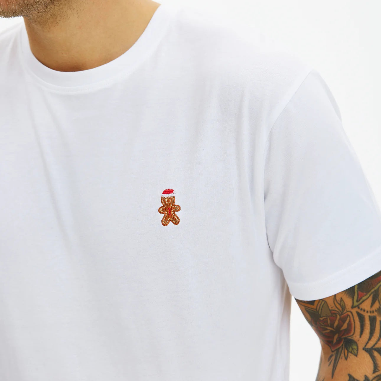 Gingercookie White Mens and Womens Christmas T-Shirt 
