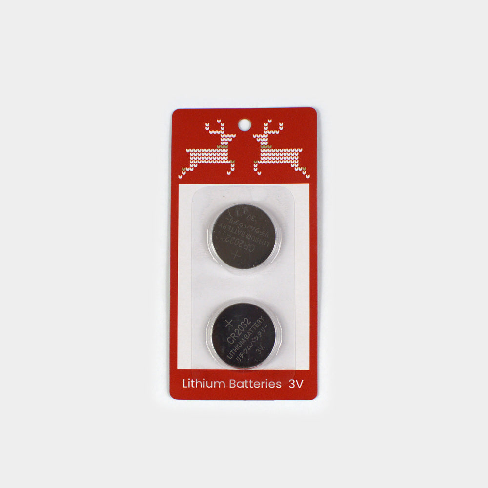 Pack of 2 Batteries for LED light-up Christmas Jumpers