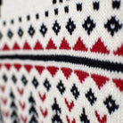 Beige Organic Cotton Couples Christmas Jumper Classy Turtleneck 