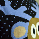 detail Blue 3D Couple's Christmas Jumper Reindeer with Red Nosed