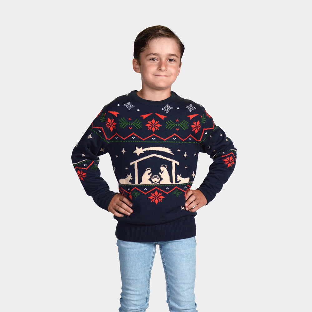 Boys Christmas Jumper Nativity
