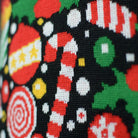 Detail Boys and Girls Black Christmas Jumper Merry Christmas