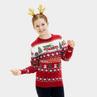 Boys and Girls Christmas Jumper Driving Home
