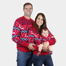 Canada Red Boys and Girls Christmas Jumper family