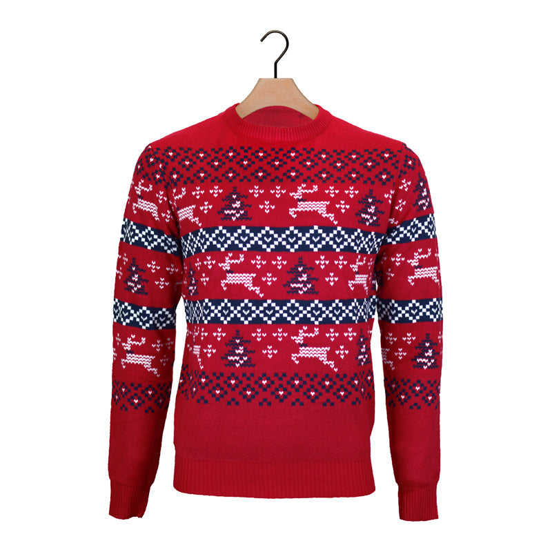 Canada Red Boys and Girls Christmas Jumper